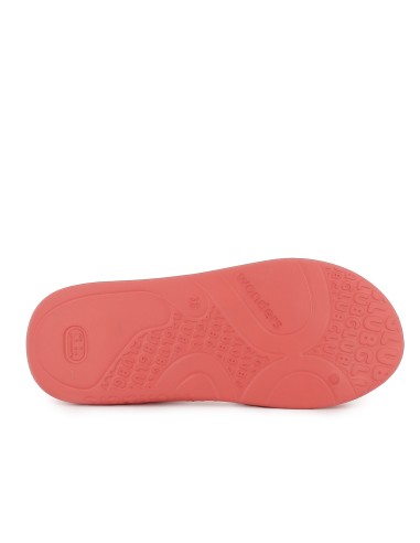 Sandalia blanda y extralight pala diseño circulares mujer coral