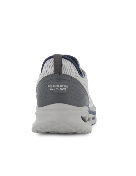 Deportivas vegana cordones comoda con Slip-Ins hombre gris