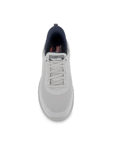 Deportivas vegana cordones comoda con Slip-Ins hombre gris