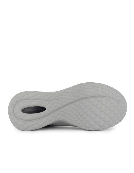 Deportivas vegana cordones comoda con Slip-Ins hombre gris