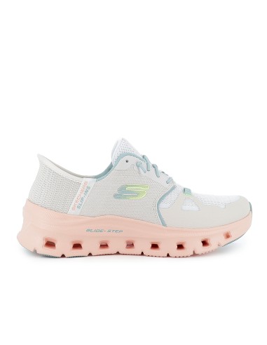 Zapato sport vegano slip-ins con cordones mujer blanco