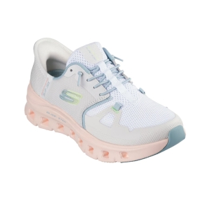 Zapato sport vegano slip-ins con cordones mujer blanco 2