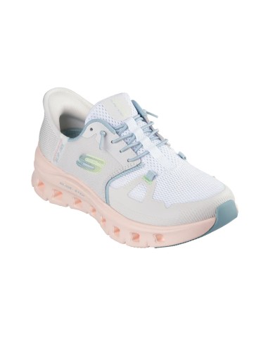 Zapato sport vegano slip-ins con cordones mujer blanco
