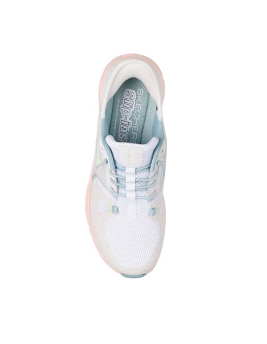 Zapato sport vegano slip-ins con cordones mujer blanco