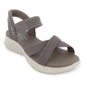 Sandalia veggie diseño tiras cruzadas mujer taupe 2