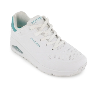 Sneakers blancos cordones mujer camara de aire detalle contraste 2