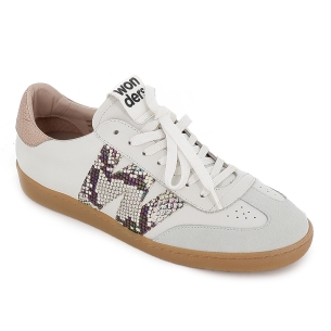 Deportiva piel con print serpiente 2