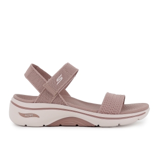Sandalia deportiva vegana con velcro mujer rosa