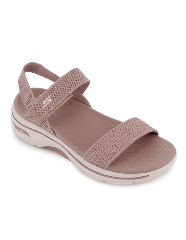 Sandalia deportiva vegana con velcro mujer rosa