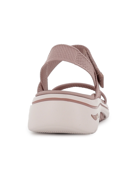 Sandalia deportiva vegana con velcro mujer rosa