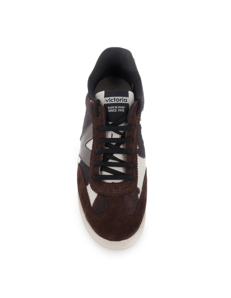 Deportiva piel animal print estilo ciclista plana mujer