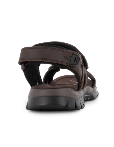 Sandalia californiana piel velcros trekking hombre marron