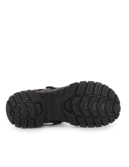 Sandalia californiana piel velcros trekking hombre marron