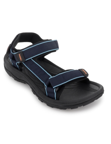 Sandalia californiana piel velcros goma ligera hombre marino