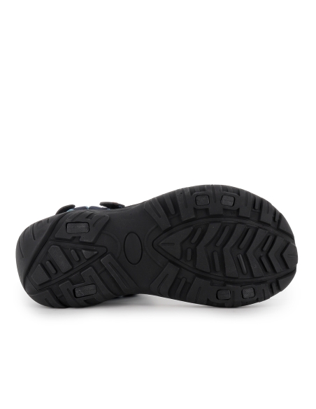 Sandalia californiana piel velcros goma ligera hombre marino