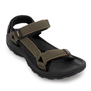 Sandalia californiana piel velcros goma ligera hombre kaki 2