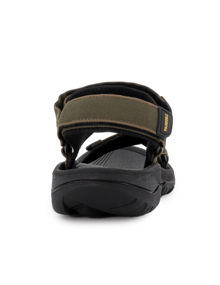 Sandalia californiana piel velcros goma ligera hombre kaki