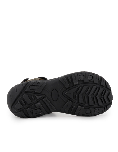 Sandalia californiana piel velcros goma ligera hombre kaki