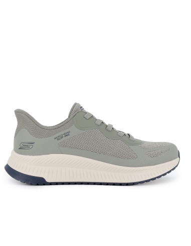 Deportivas Slip-Ins cordones elasticos y Memory Foam hombre verde