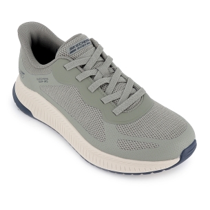 Deportivas Slip-Ins cordones elasticos y Memory Foam hombre verde 2