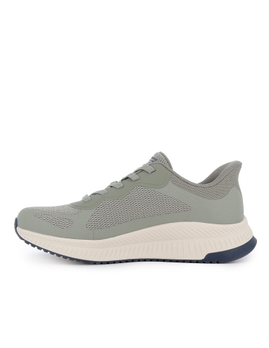 Deportivas Slip-Ins cordones elasticos y Memory Foam hombre verde