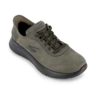 Sneakers casuales manos libres con amortiguacion hombre verde 2