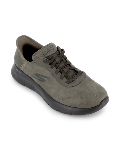 Sneakers casuales manos libres con amortiguacion hombre verde