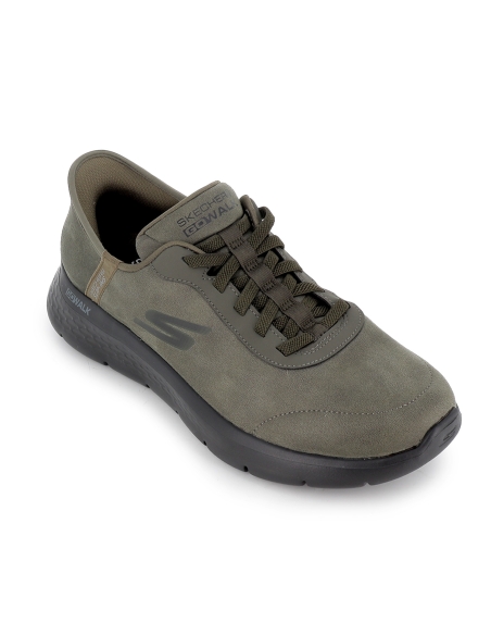 Sneakers casuales manos libres con amortiguacion hombre verde