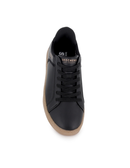 Deportivas cordones elásticos Memory Foam hombre negra