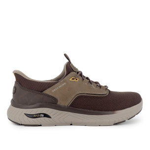 Deportivas cordones elasticos Slip-Ins hombre marron