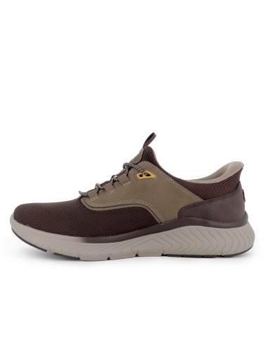 Deportivas cordones elasticos Slip-Ins hombre marron