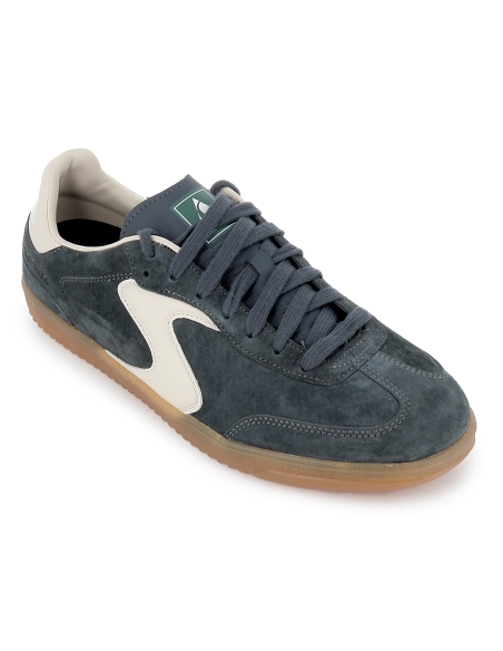 Deportiva textil con cordones y plantilla acolchada hombre azul