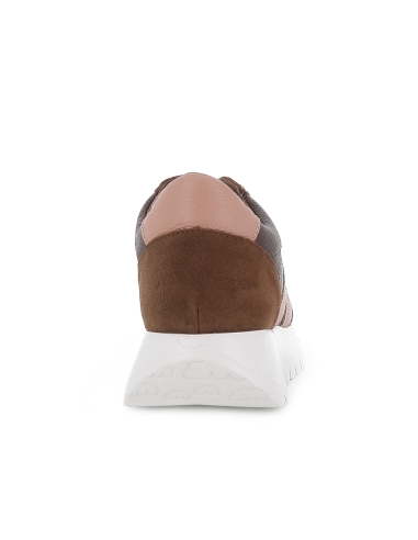 Deportiva casual cordones elásticos ultraligero mujer marron