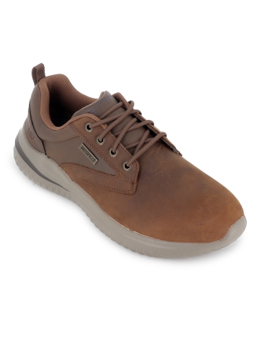 Zapato waterproof piel y Memory Foam hombre marron