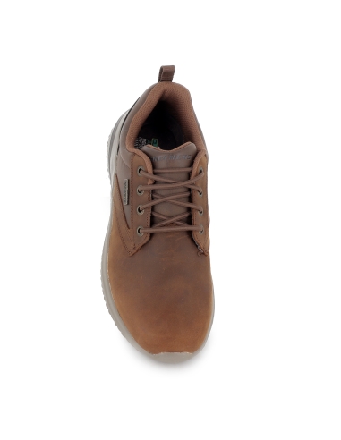 Zapato waterproof piel y Memory Foam hombre marron