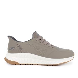 Deportivo Slip-Ins cordon elastico mujer taupe