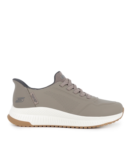 Deportivo Slip-Ins cordon elastico mujer taupe
