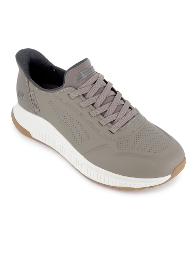 Deportivo Slip-Ins cordon elastico mujer taupe