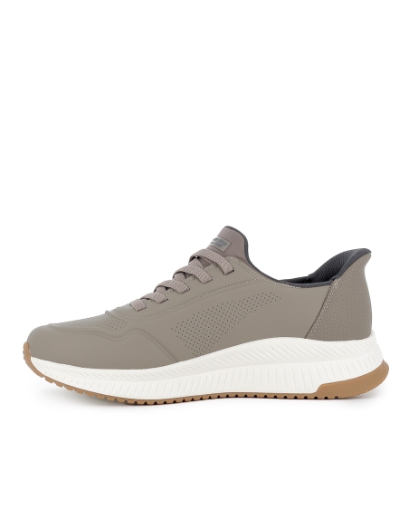 Deportivo Slip-Ins cordon elastico mujer taupe