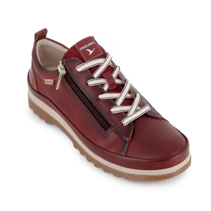 Deportiva sport cremallera piel brandy mujer 2