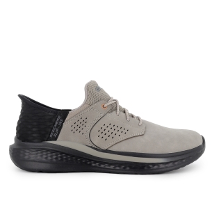 Sneakers deportivo piel Slip-Ins para hombre gris