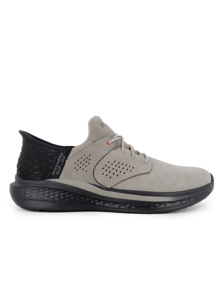 Sneakers deportivo piel Slip-Ins para hombre gris