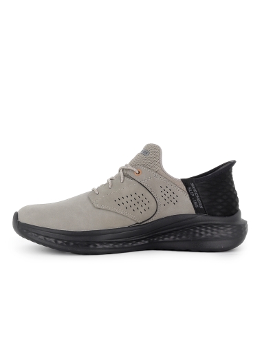 Sneakers deportivo piel Slip-Ins para hombre gris