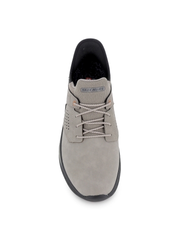 Sneakers deportivo piel Slip-Ins para hombre gris
