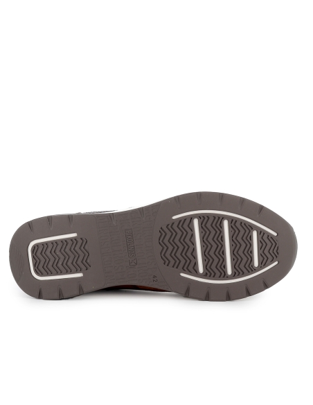 Deportiva de vestir piel con cremallera hombre cuero