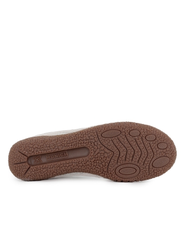 Deportivo piel cuero y textil estilo años 80 hombre gris