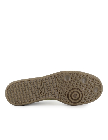 Deportiva tenis piel y serraje puntera contraste hombre gris