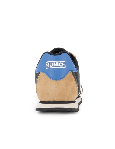 Deportiva cordones serraje y nylon hombre negra