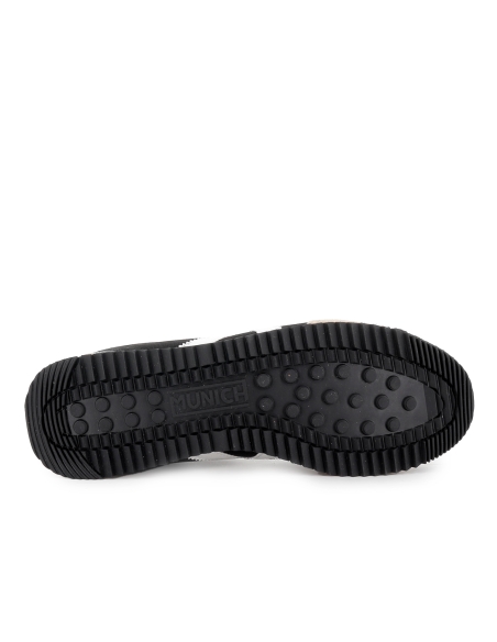 Deportiva cordones serraje y nylon hombre negra