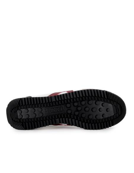 Deportiva cordones serraje y nylon hombre blanca combi